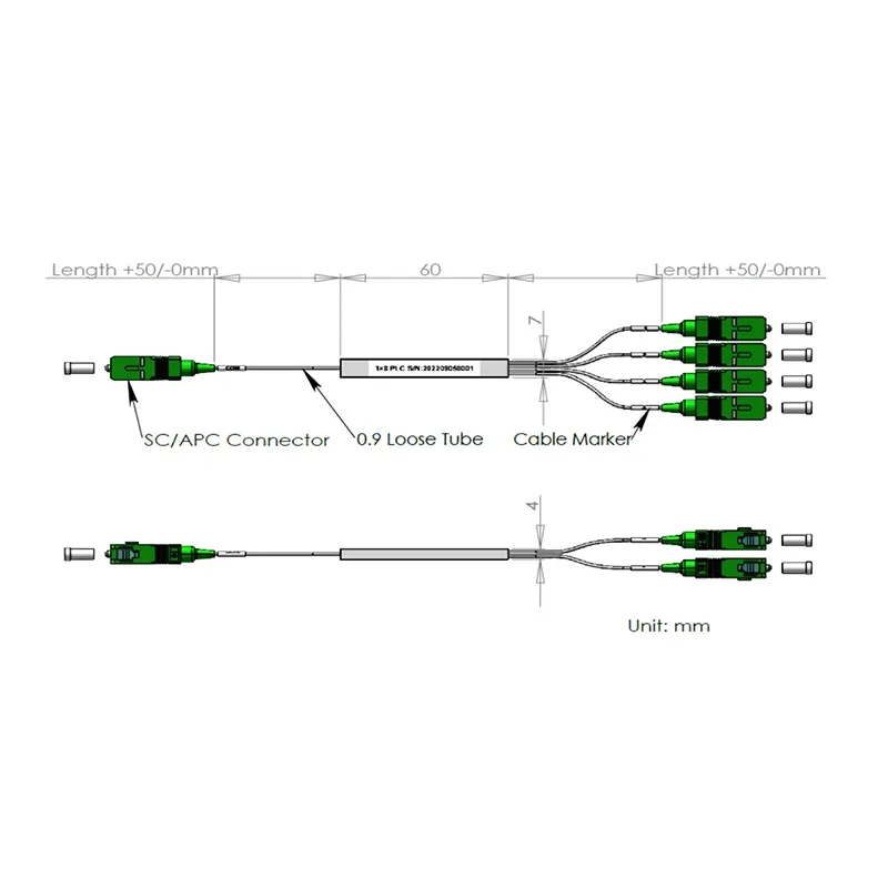 I-1 * 6 plc splitter